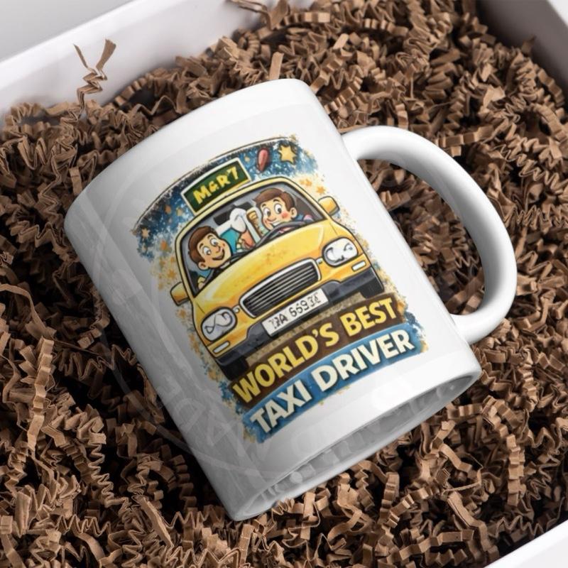 Worlds Best Taxi Driver Funny Mug for Father's Day