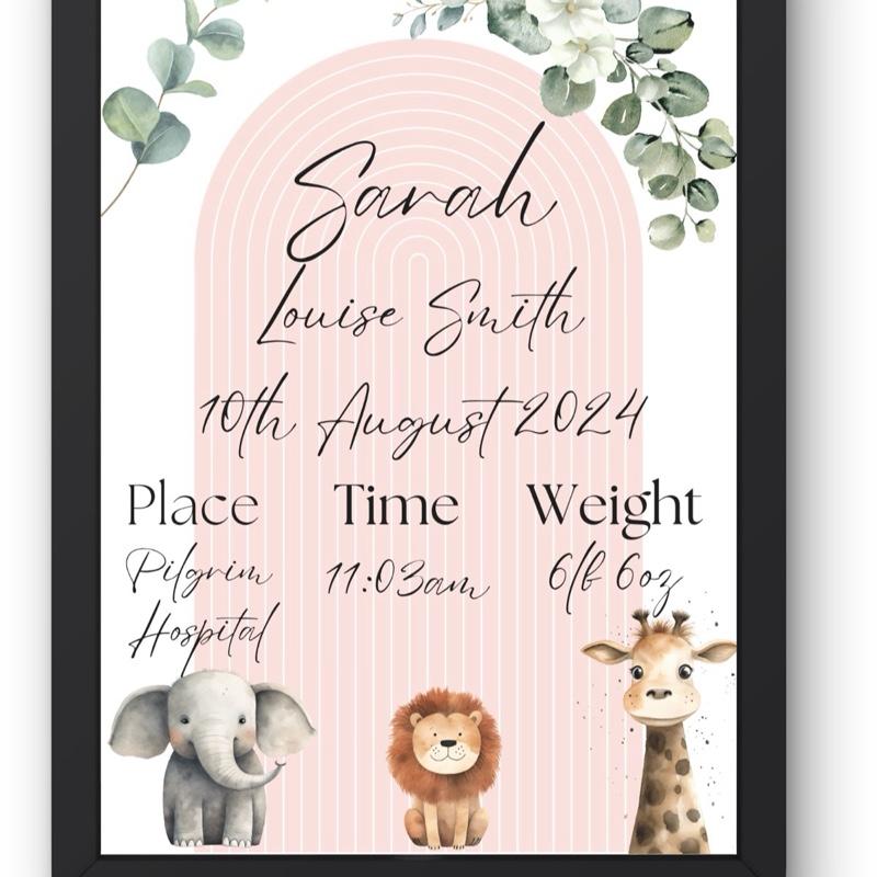 Baby Announcement Prints