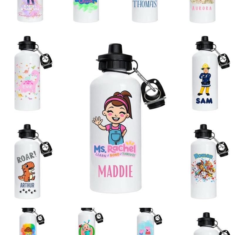 Personalised Kids Water Bottles Preschool Designs Perfect for Nursery