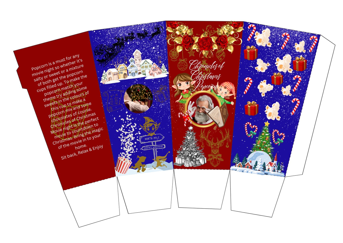 Movie night popcorn box