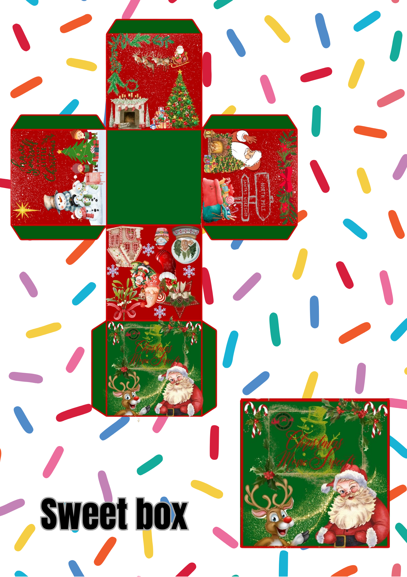 Christmas movie night large sweet box