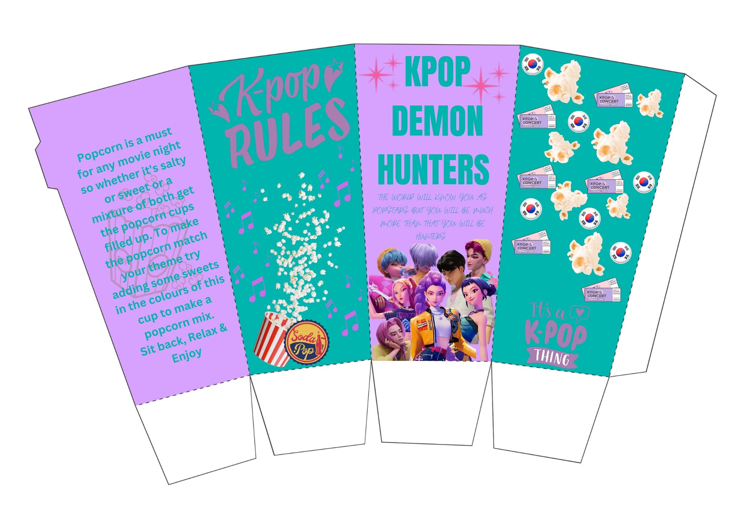 Kpop Popcorn box