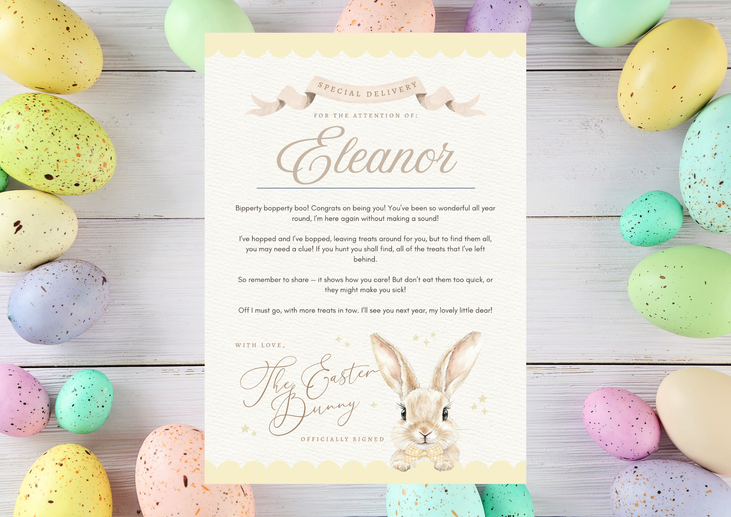 Personalised Easter print