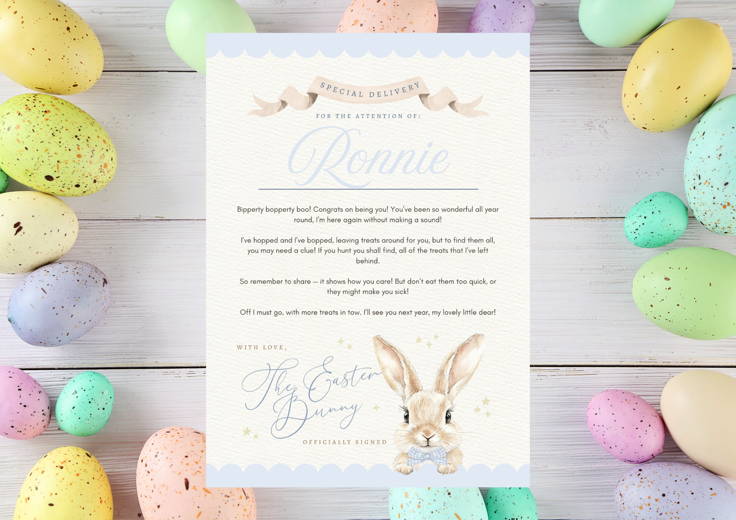 Personalised Easter print