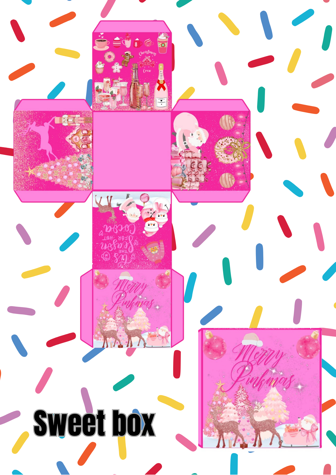 Christmas movie night large sweet box