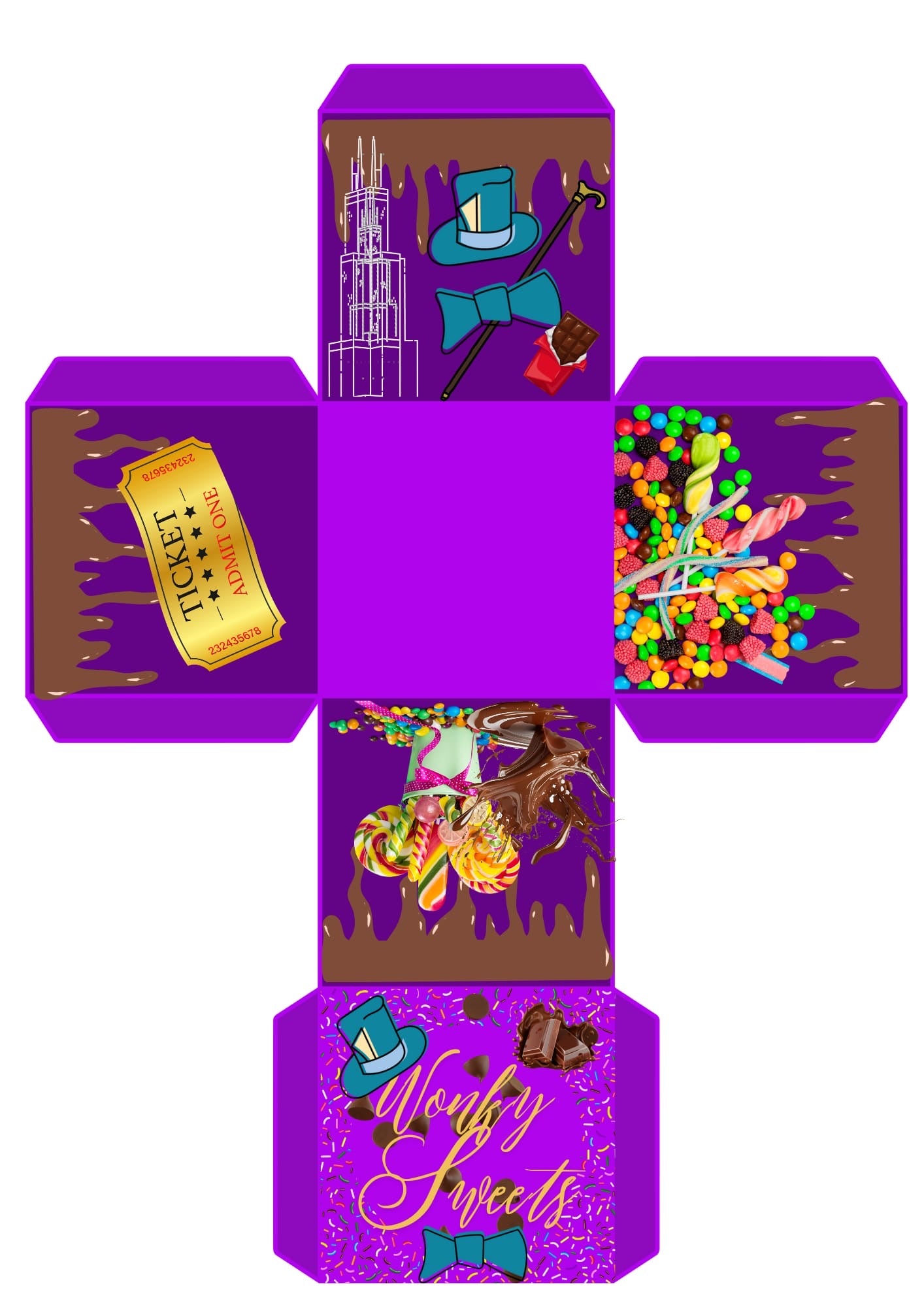 Christmas movie night large sweet box