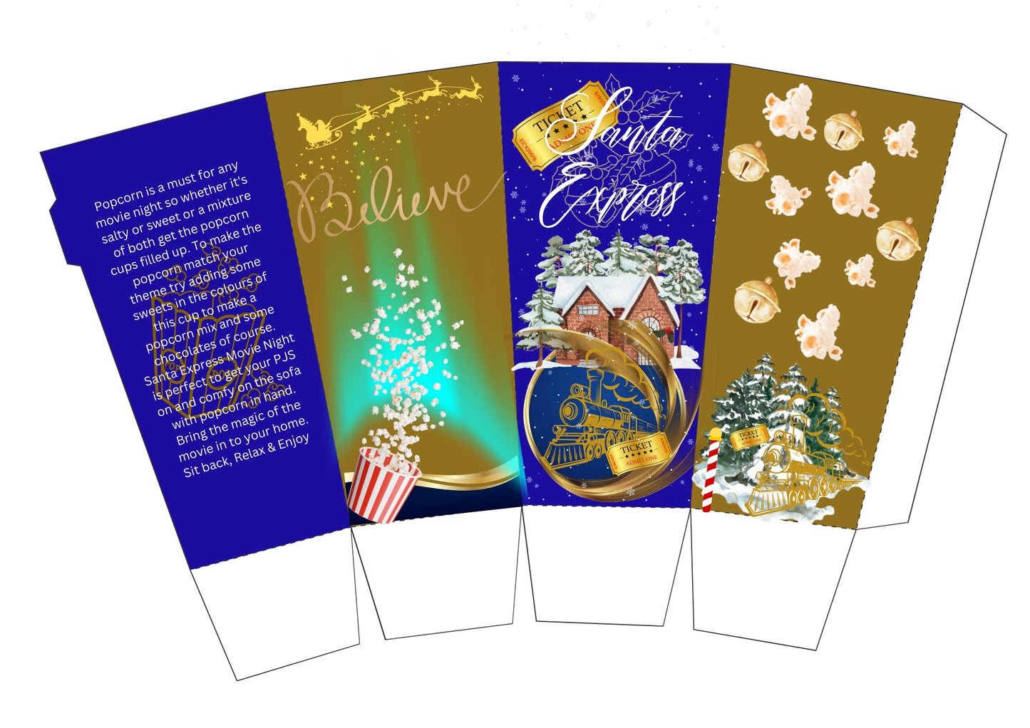 Movie night popcorn box