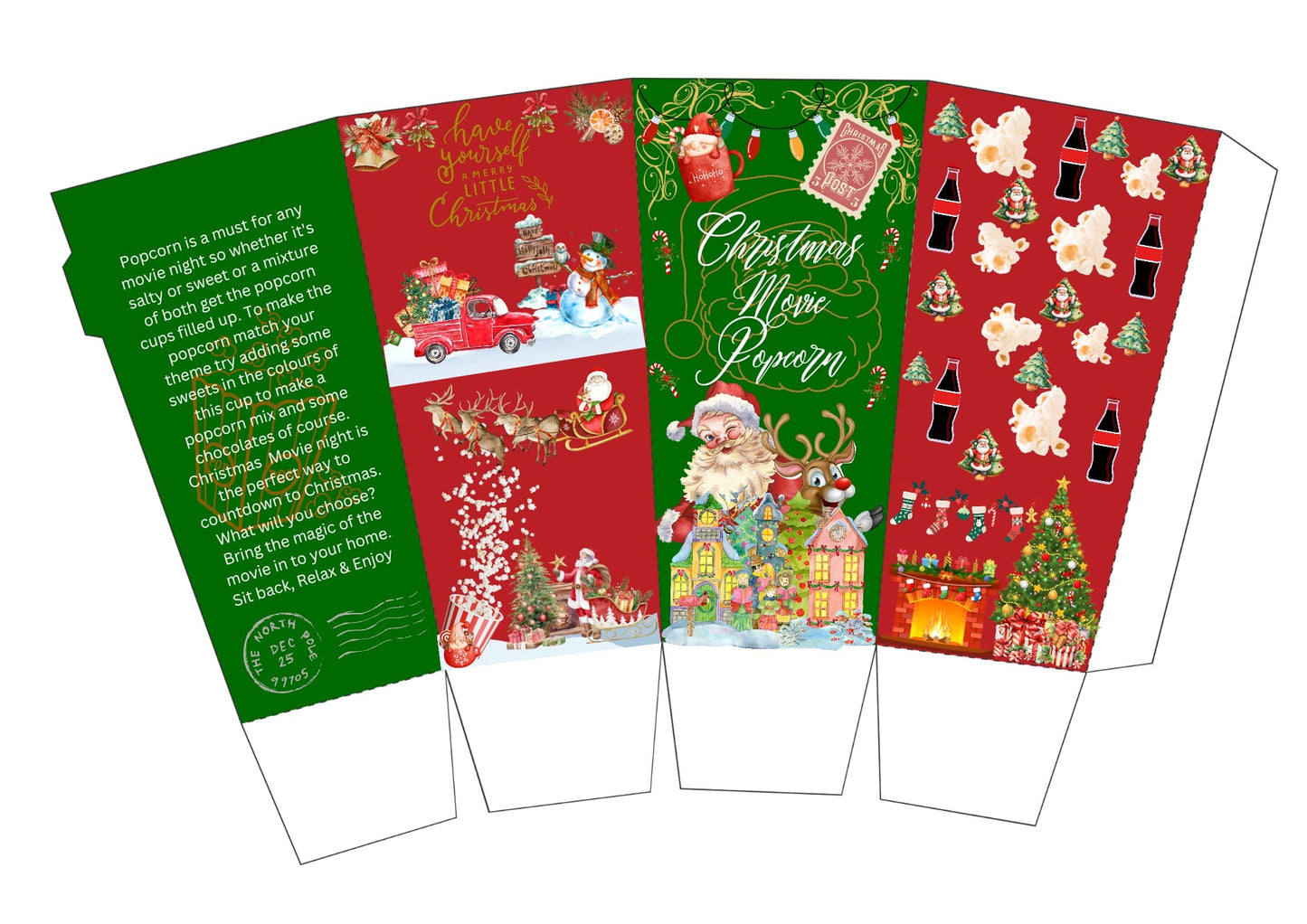 Movie night popcorn box