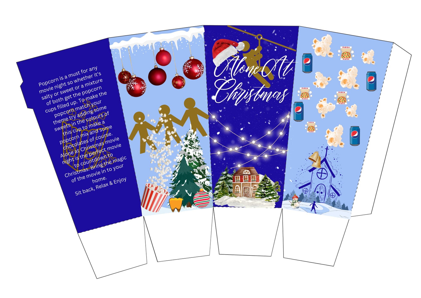 Movie night popcorn box