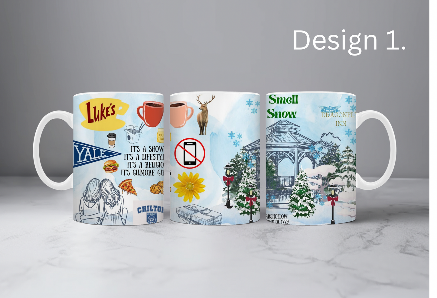 Girlmore Girls design mugs