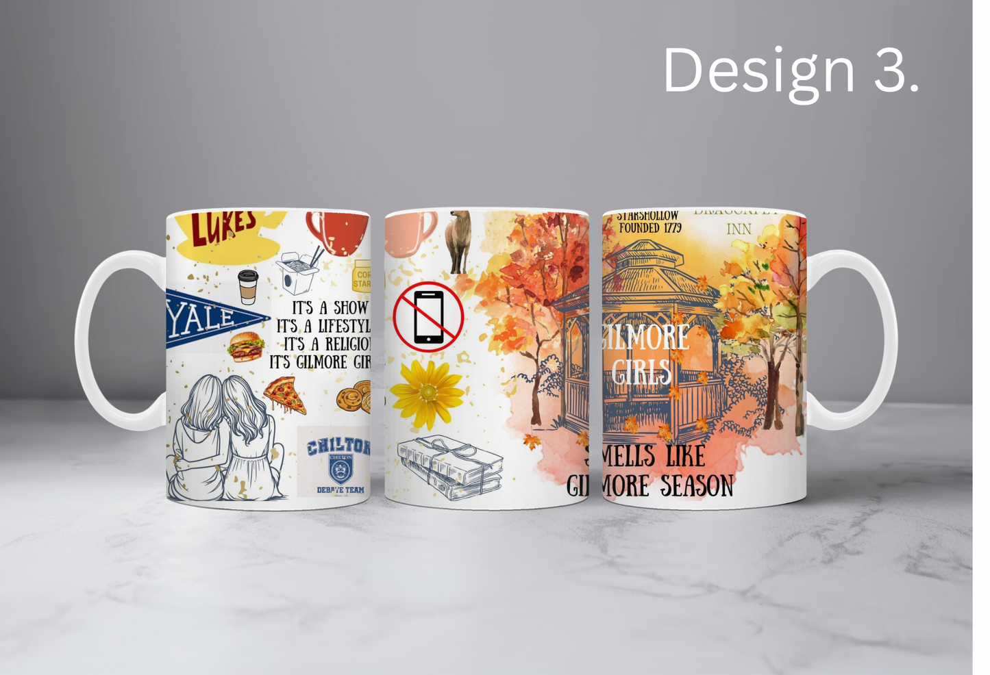 Girlmore Girls design mugs