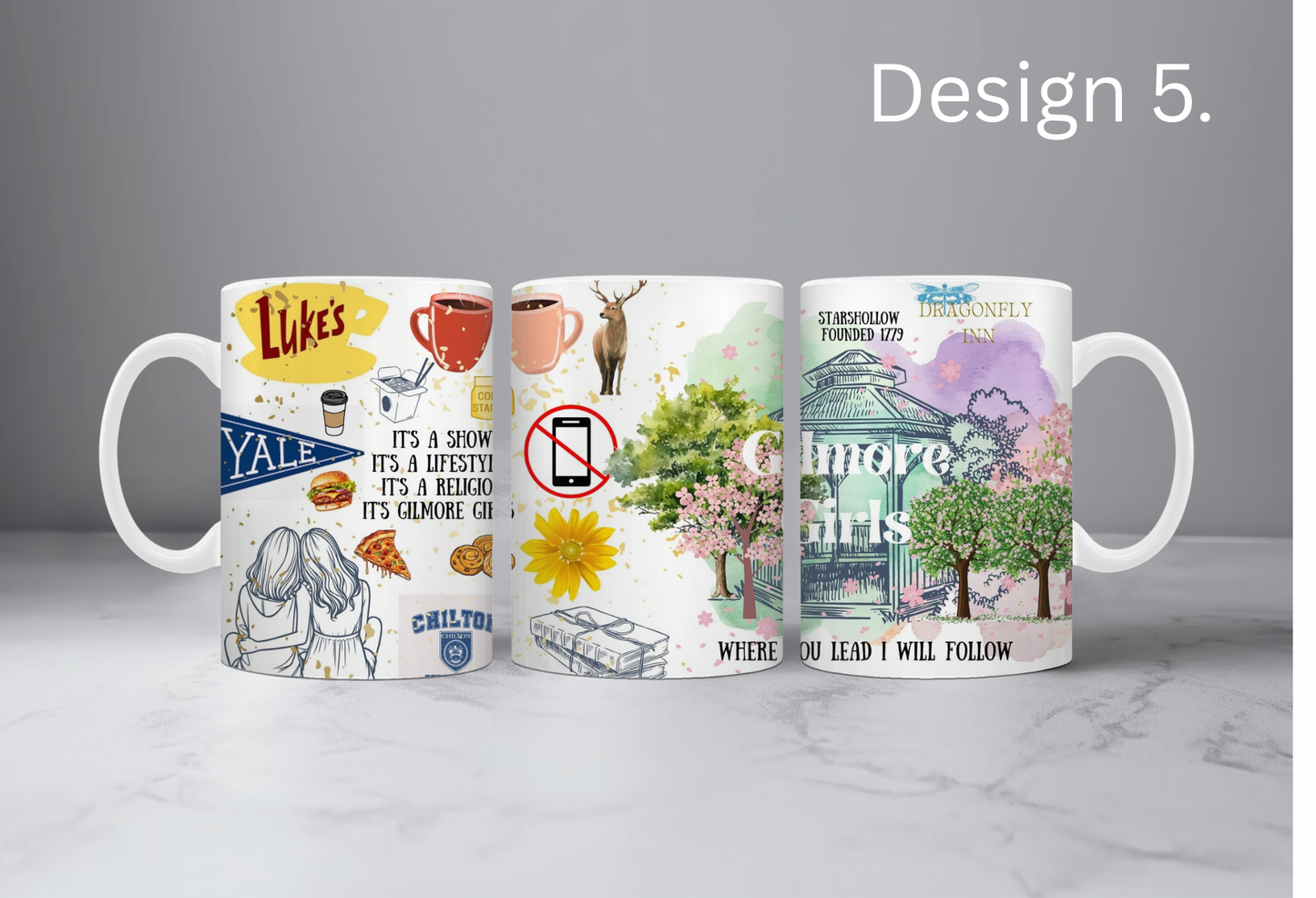Girlmore Girls design mugs