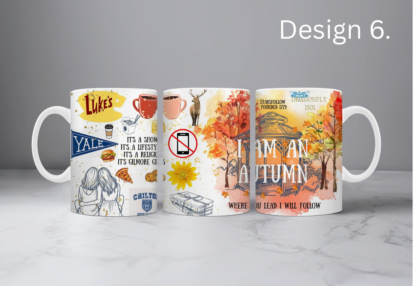 Girlmore Girls design mugs