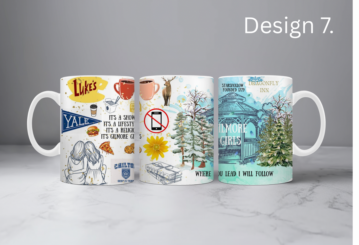 Girlmore Girls design mugs