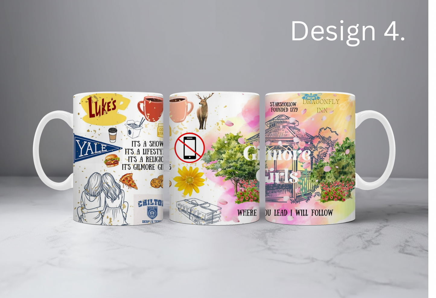 Girlmore Girls design mugs