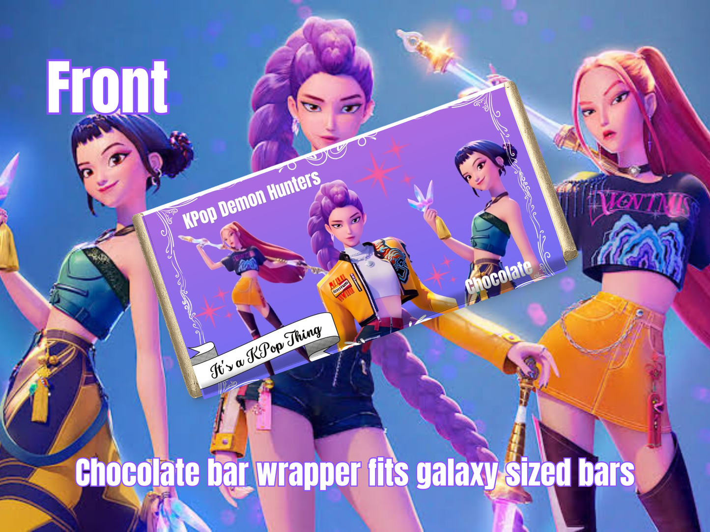 Kpop Chocolate bar wrapper