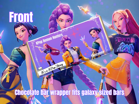 Kpop Chocolate bar wrapper