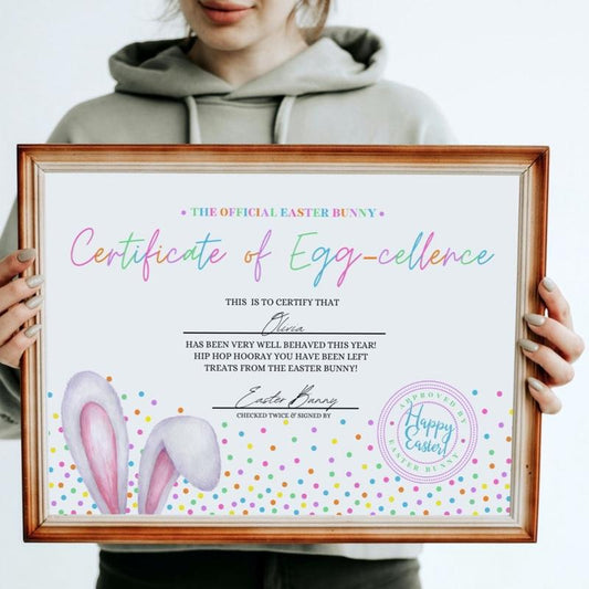 Personalised Easter Certificate for Kids