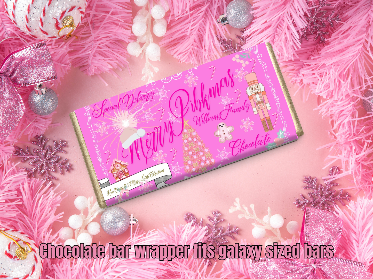 Movie night chocolate bar wrapper