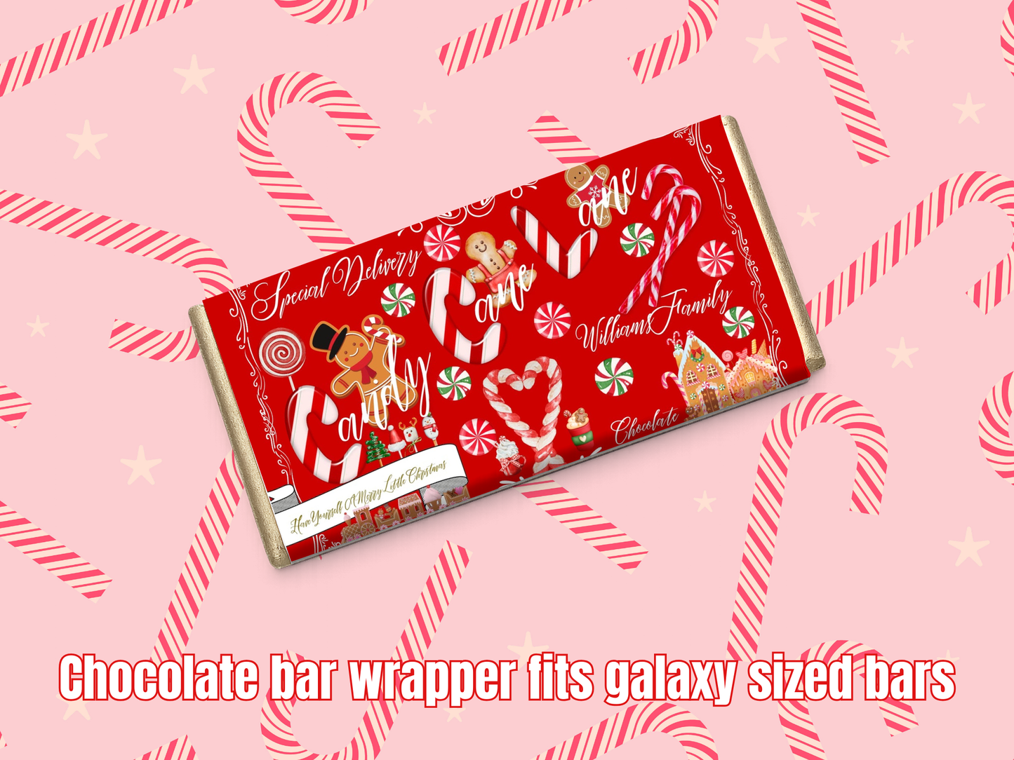 Movie night chocolate bar wrapper