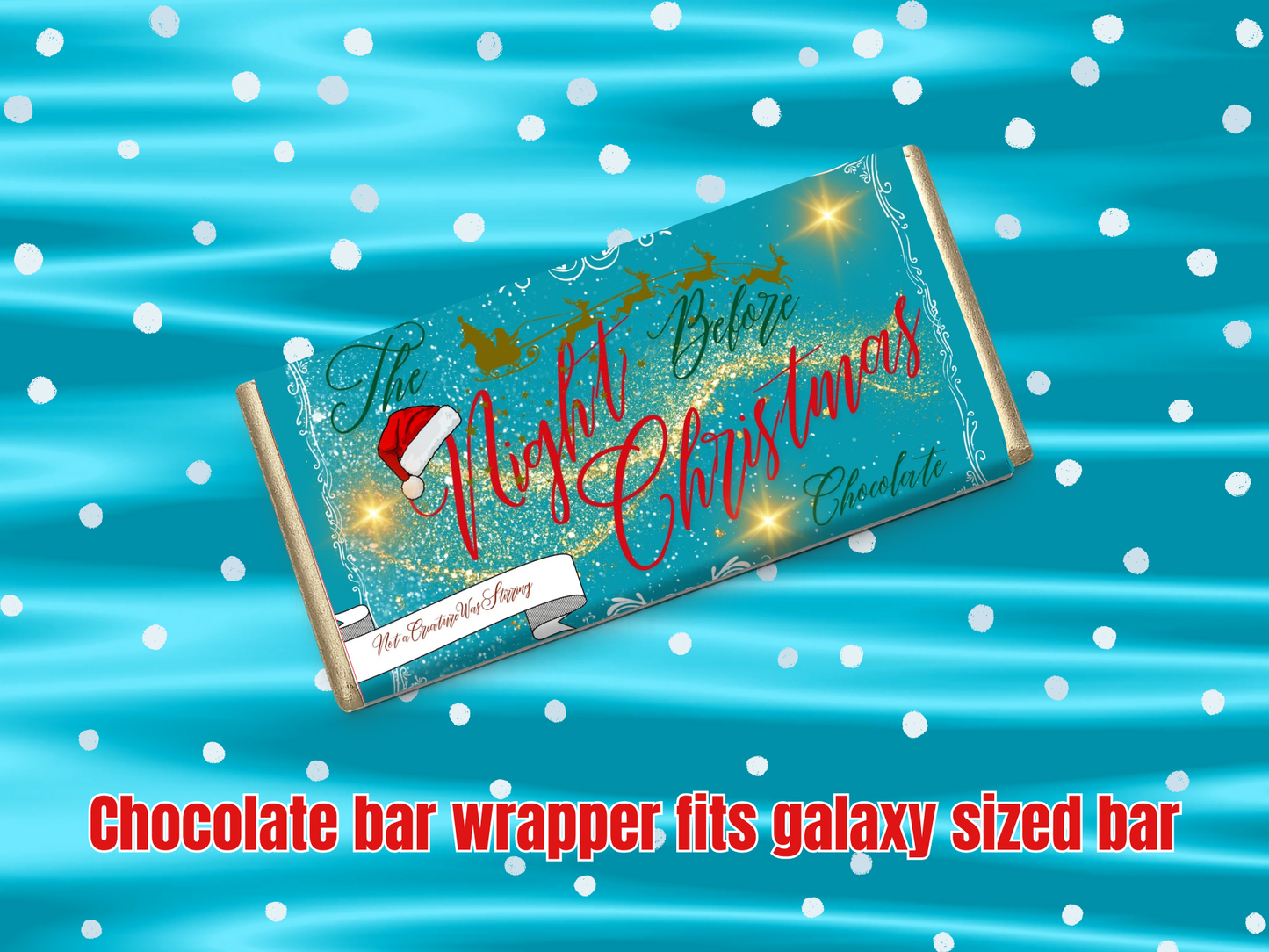 Movie night chocolate bar wrapper