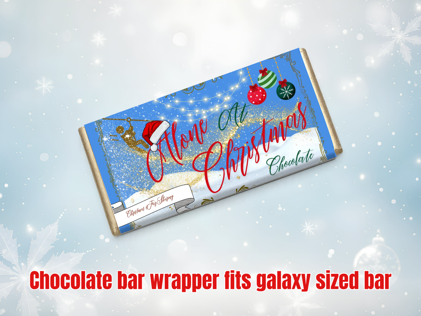 Movie night chocolate bar wrapper