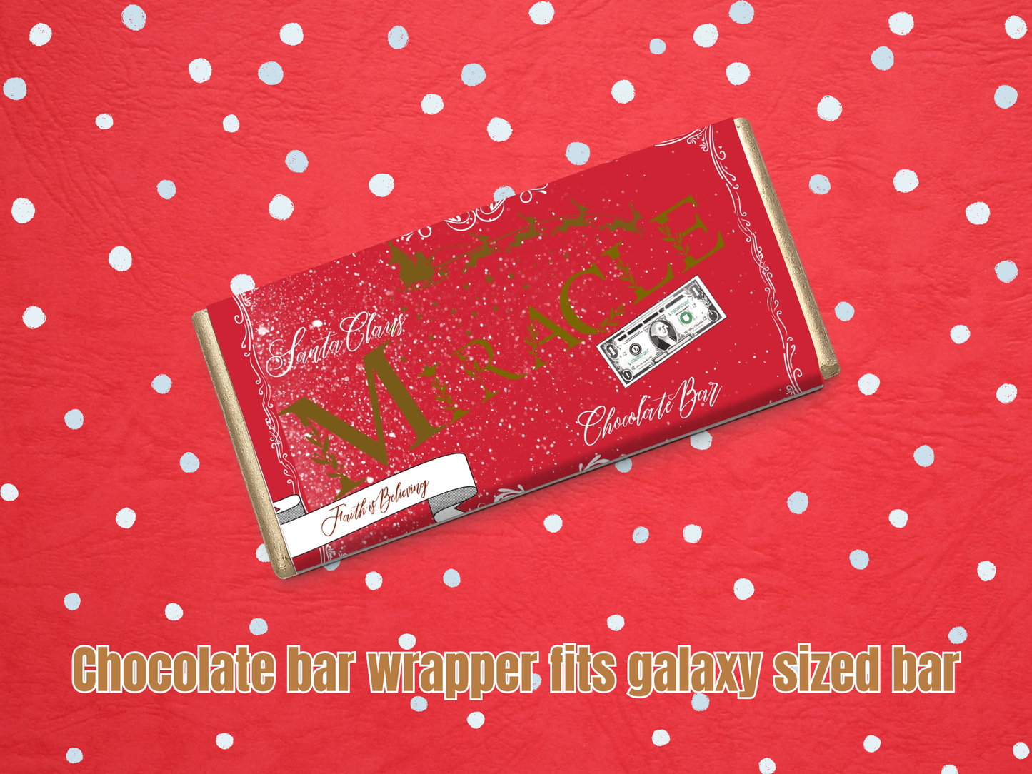 Movie night chocolate bar wrapper