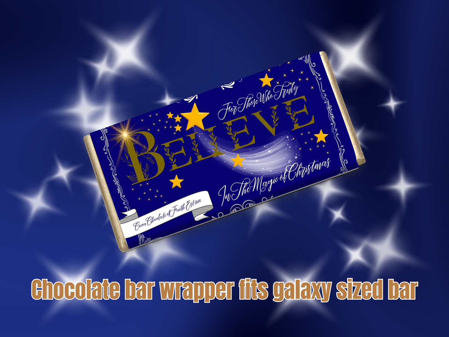 Movie night chocolate bar wrapper