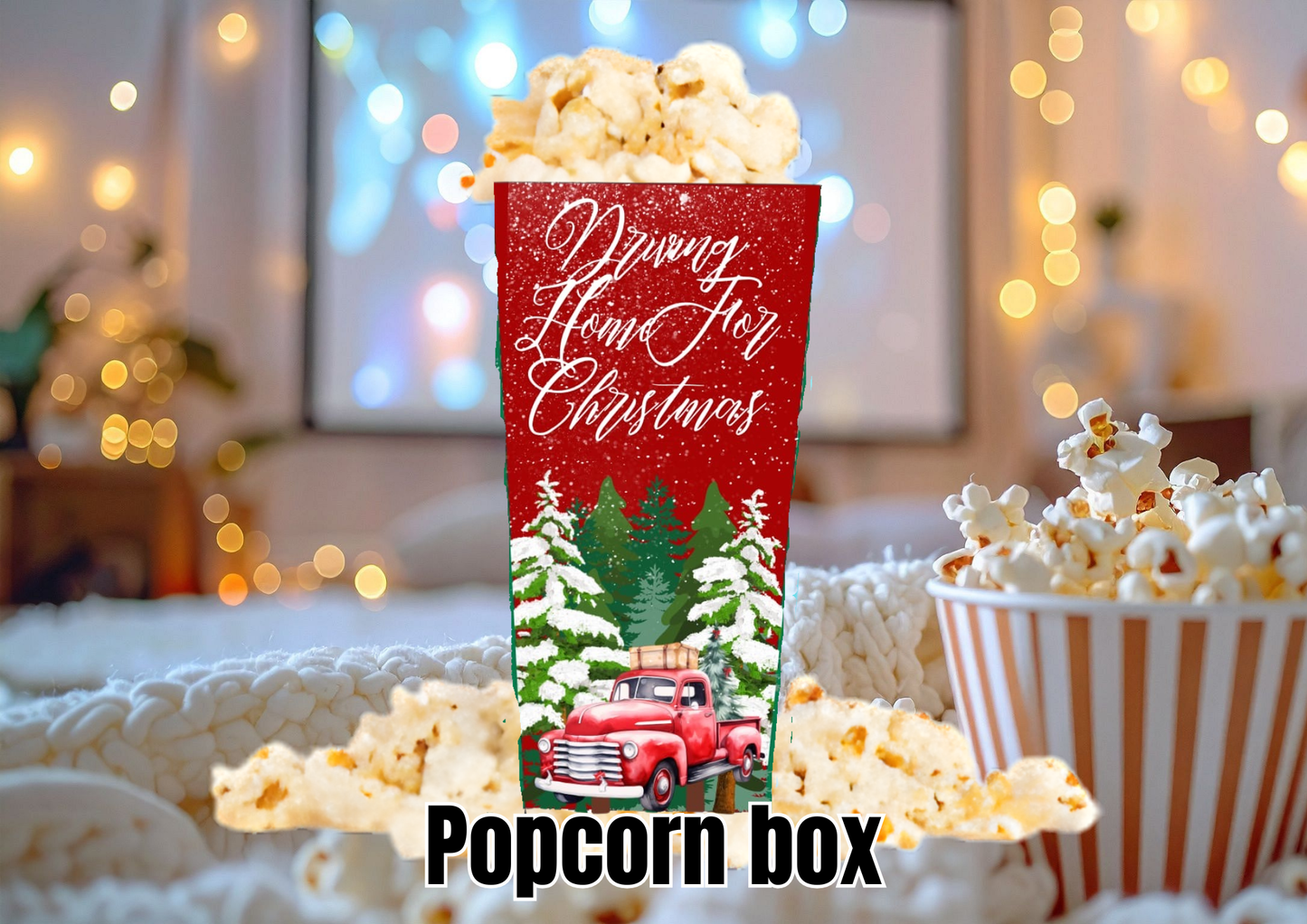 Movie night popcorn box