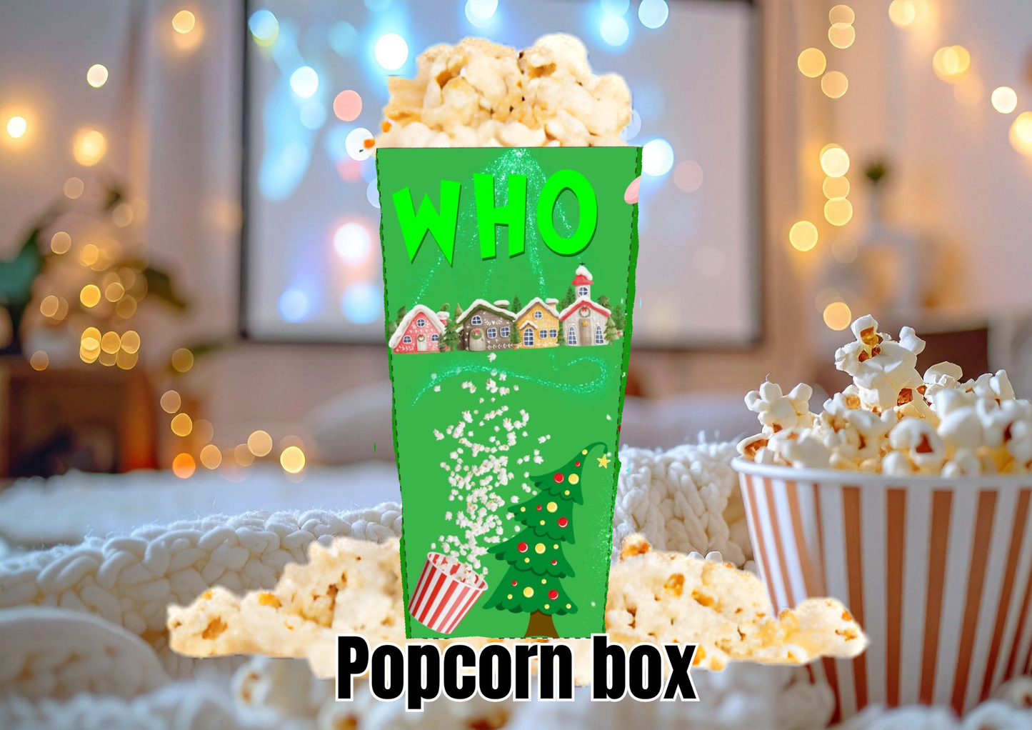 Movie night popcorn box