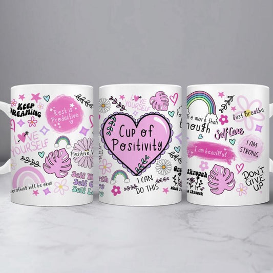 Cup of positivity mug perfect to lift your mood