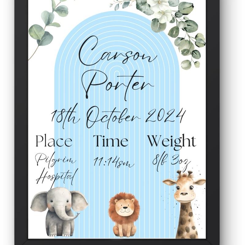 Baby Announcement Prints