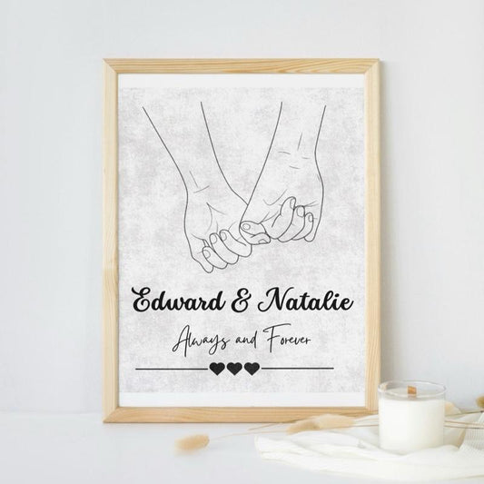 Personalised couples print