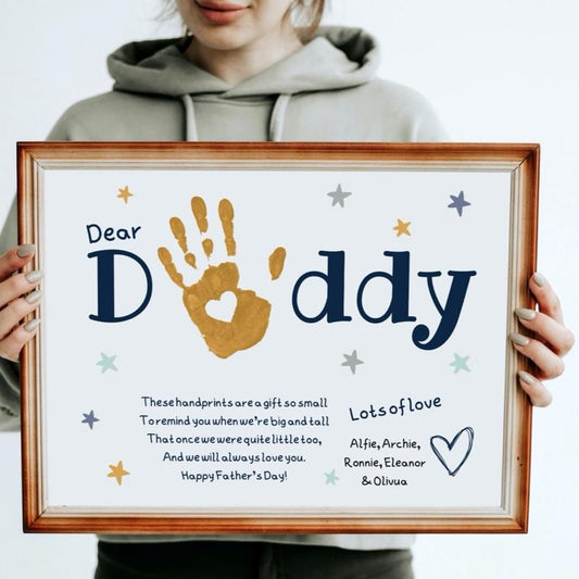 Beautiful Daddy Handprint