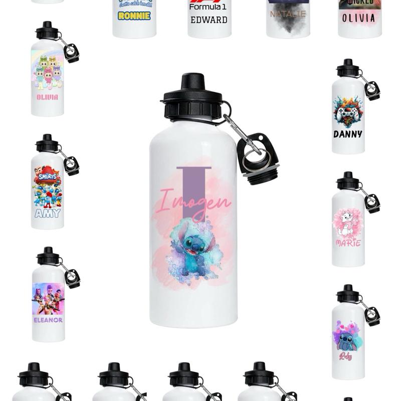 Personalised Kids Character Water Bottle