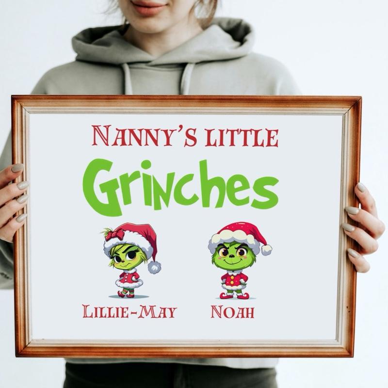 Personalised mummy’s little grinches print