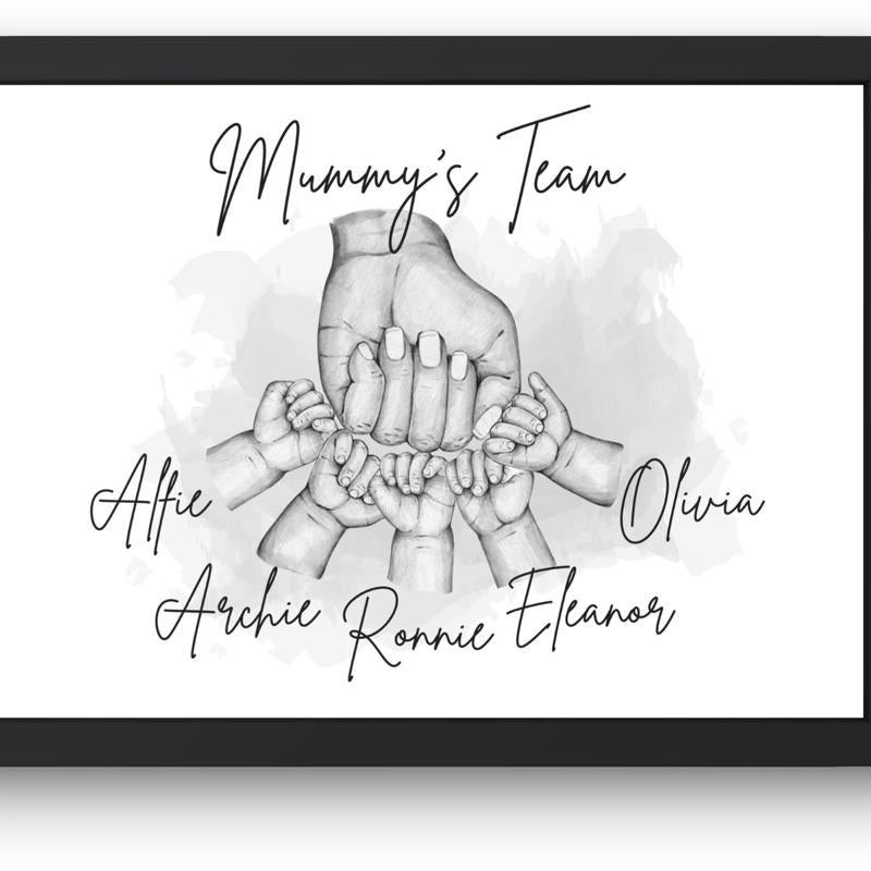 Mother’s Day fist bump print