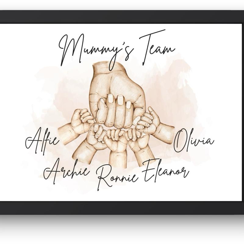 Mother’s Day fist bump print