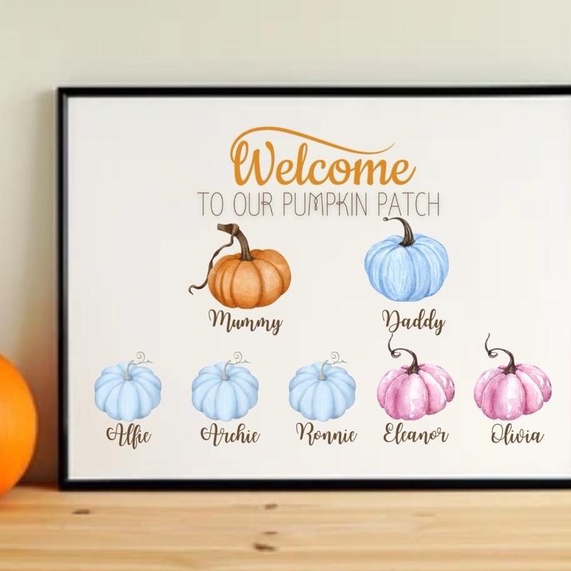 Welcome to Our Pumpkin Patch Print