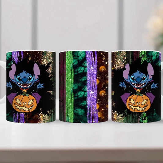 Pumpkin blue alien 11oz mug