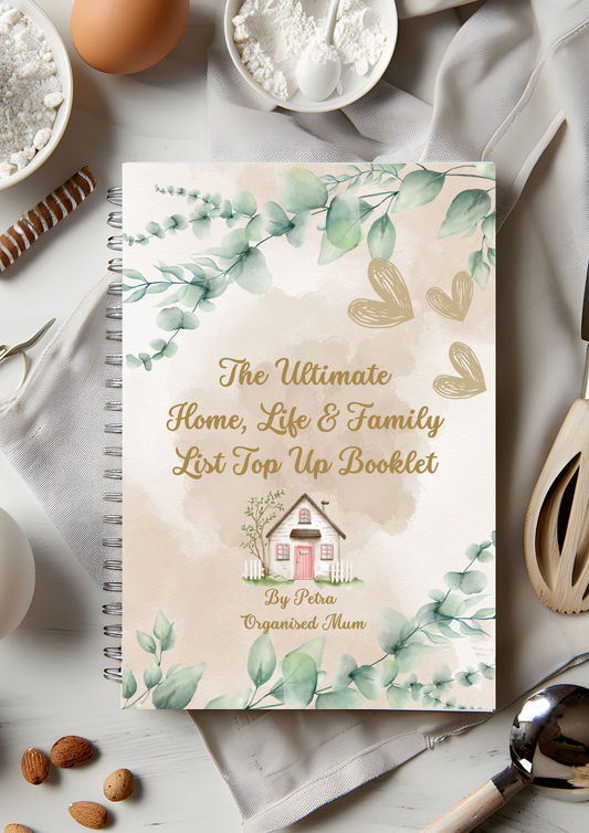 Ultimate Home, Life & Family Planner top up list book